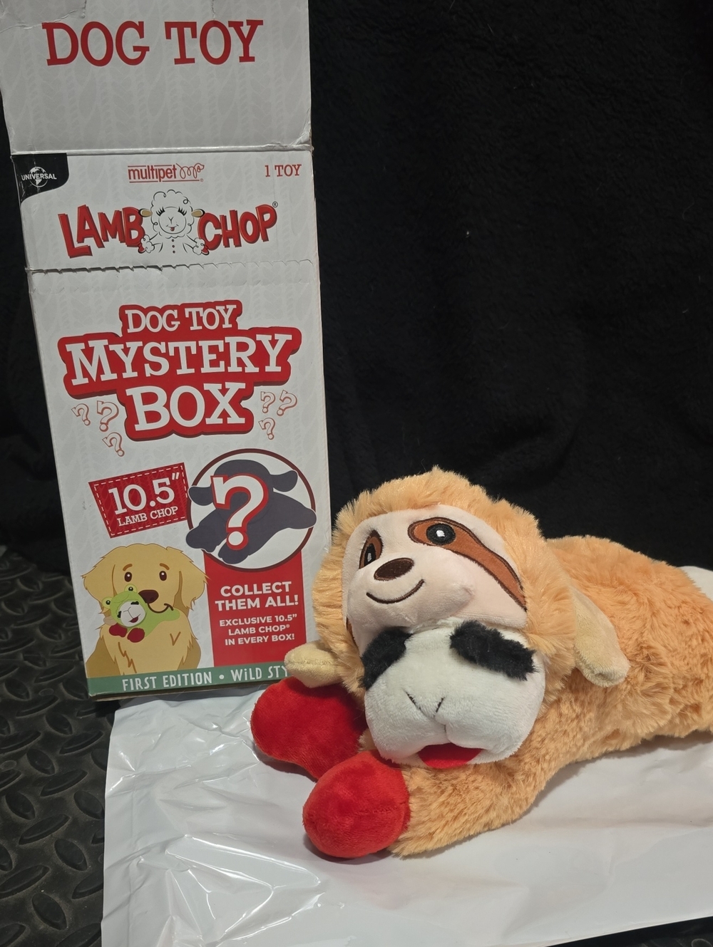 Lamb Chop Mystery Box Dog Toy